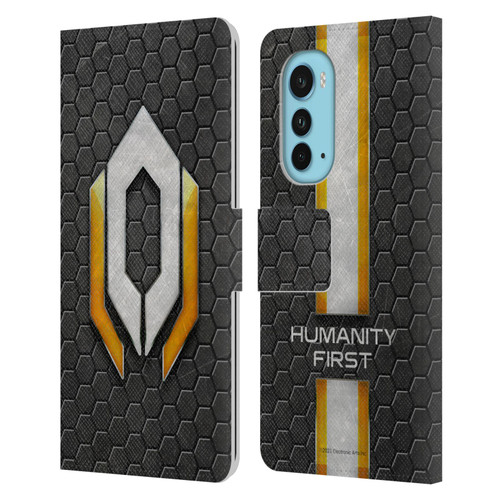 EA Bioware Mass Effect Graphics Cerberus Logo Leather Book Wallet Case Cover For Motorola Edge (2022)