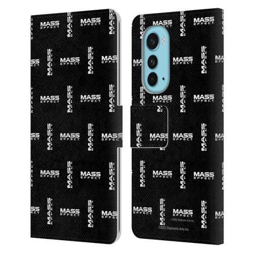 EA Bioware Mass Effect Graphics Logo Pattern Leather Book Wallet Case Cover For Motorola Edge (2022)