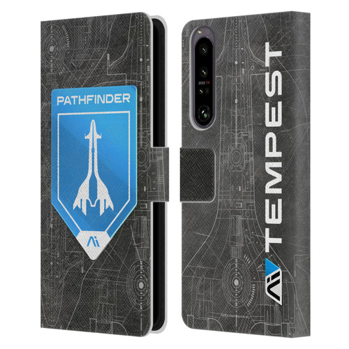 EA Bioware Mass Effect Andromeda Graphics Pathfinder Badge Leather Book Wallet Case Cover For Sony Xperia 1 IV