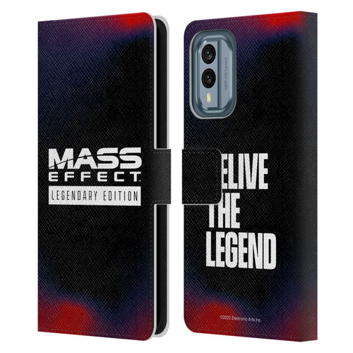 EA Bioware Mass Effect Legendary Graphics Logo Leather Book Wallet Case Cover For Nokia X30