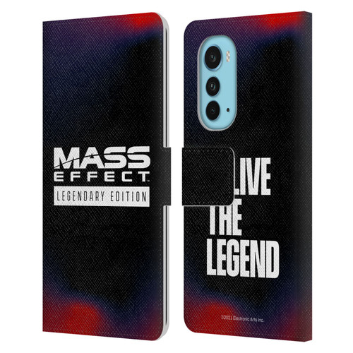 EA Bioware Mass Effect Legendary Graphics Logo Leather Book Wallet Case Cover For Motorola Edge (2022)