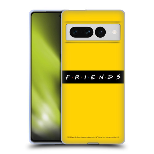 Friends TV Show Logos Pattern Soft Gel Case for Google Pixel 7 Pro