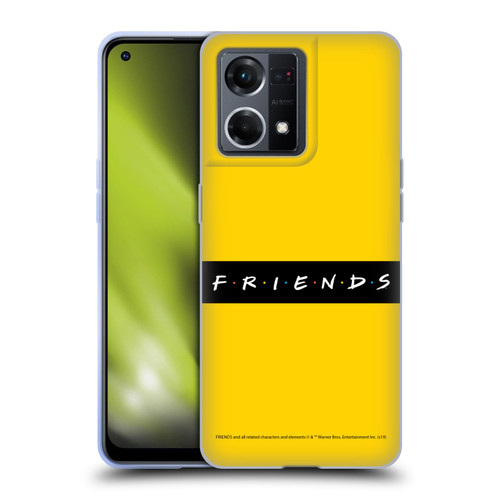 Friends TV Show Logos Pattern Soft Gel Case for OPPO Reno8 4G