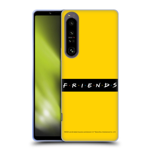Friends TV Show Logos Pattern Soft Gel Case for Sony Xperia 1 IV