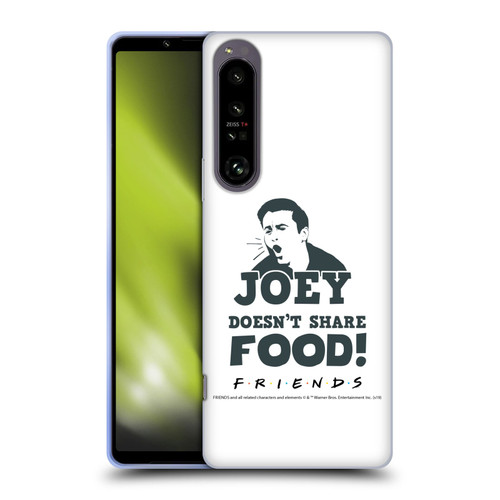 Friends TV Show Quotes Joey Food Soft Gel Case for Sony Xperia 1 IV