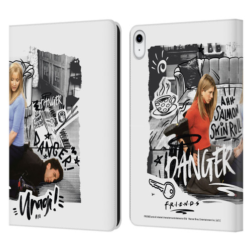 Friends TV Show Doodle Art Ross Unagi Leather Book Wallet Case Cover For Apple iPad 10.9 (2022)