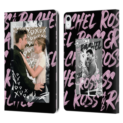 Friends TV Show Doodle Art Ross And Rachel Leather Book Wallet Case Cover For Apple iPad 10.9 (2022)