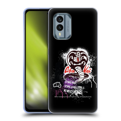 Cobra Kai Composed Art No Mercy Logo Soft Gel Case for Nokia X30