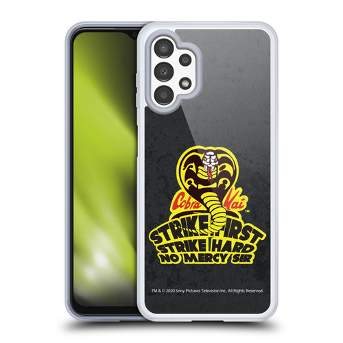 Cobra Kai Graphics 2 Strike Hard Logo Soft Gel Case for Samsung Galaxy A13 (2022)