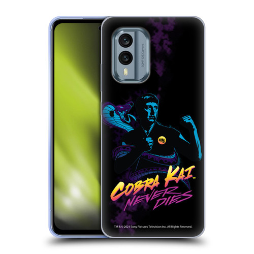 Cobra Kai Key Art Johnny Lawrence Never Dies Soft Gel Case for Nokia X30