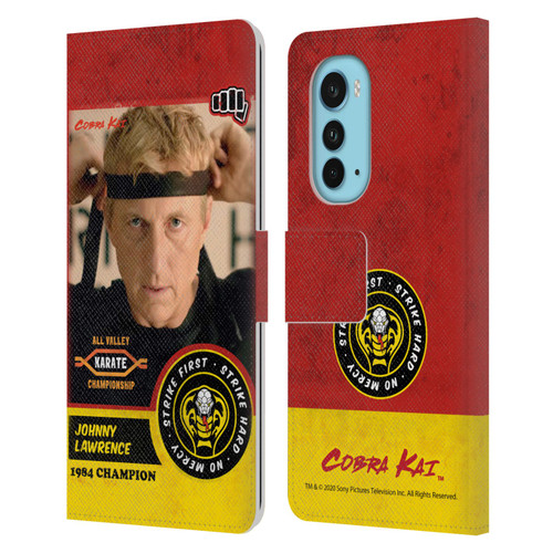 Cobra Kai Graphics 2 Johnny Lawrence Karate Leather Book Wallet Case Cover For Motorola Edge (2022)