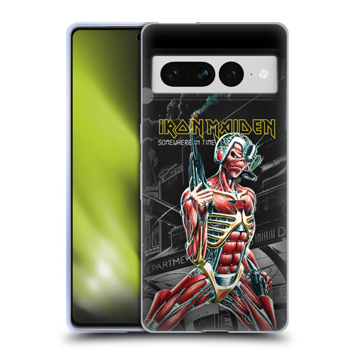 Iron Maiden Album Covers Somewhere Soft Gel Case for Google Pixel 7 Pro