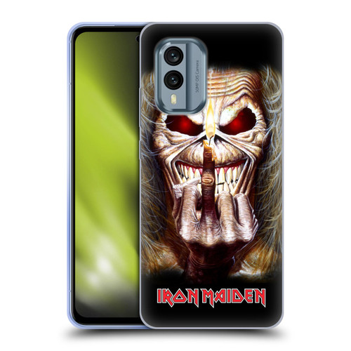 Iron Maiden Art Candle Finger Soft Gel Case for Nokia X30
