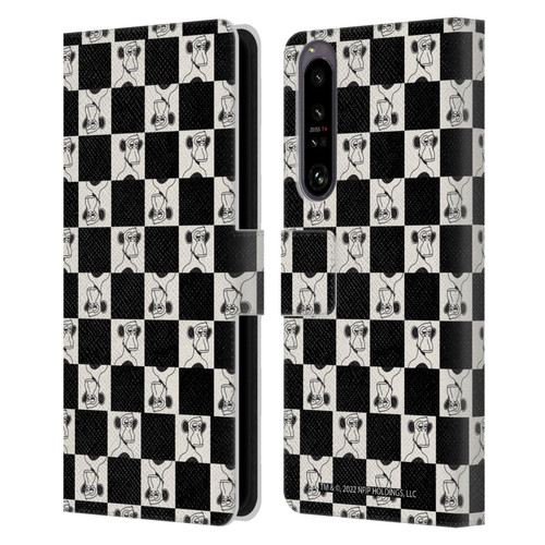 Bored of Directors Graphics Black And White Leather Book Wallet Case Cover For Sony Xperia 1 IV