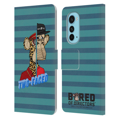 Bored of Directors Key Art Two-Faced Leather Book Wallet Case Cover For Motorola Edge (2022)