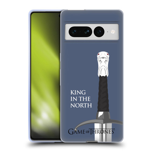 HBO Game of Thrones Graphics Longclaw King North Soft Gel Case for Google Pixel 7 Pro