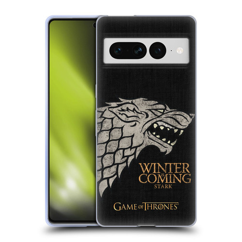 HBO Game of Thrones House Mottos Stark Soft Gel Case for Google Pixel 7 Pro
