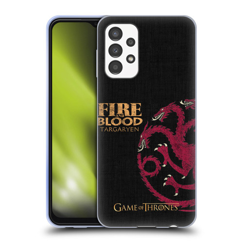 HBO Game of Thrones House Mottos Targaryen Soft Gel Case for Samsung Galaxy A13 (2022)