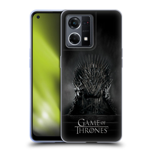 HBO Game of Thrones Key Art Iron Throne Soft Gel Case for OPPO Reno8 4G