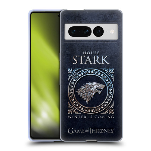 HBO Game of Thrones Metallic Sigils Stark Soft Gel Case for Google Pixel 7 Pro