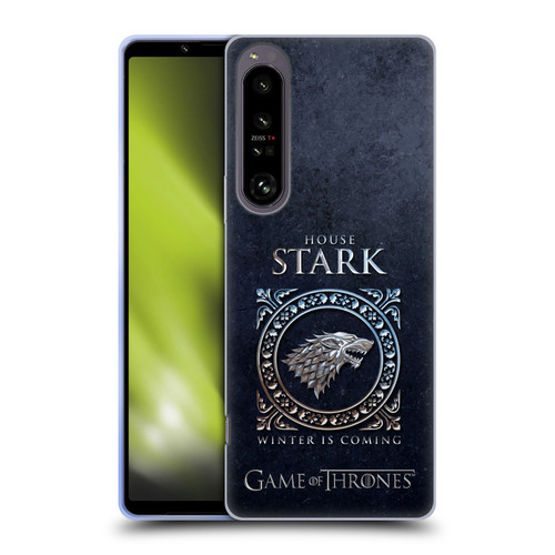 HBO Game of Thrones Metallic Sigils Stark Soft Gel Case for Sony Xperia 1 IV