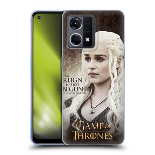 HBO Game of Thrones Character Quotes Daenerys Targaryen Soft Gel Case for OPPO Reno8 4G