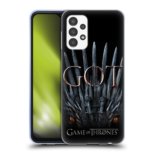 HBO Game of Thrones Season 8 Key Art Dragon Throne Soft Gel Case for Samsung Galaxy A13 (2022)