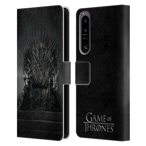 HBO Game of Thrones Key Art Iron Throne Leather Book Wallet Case Cover For Sony Xperia 1 IV