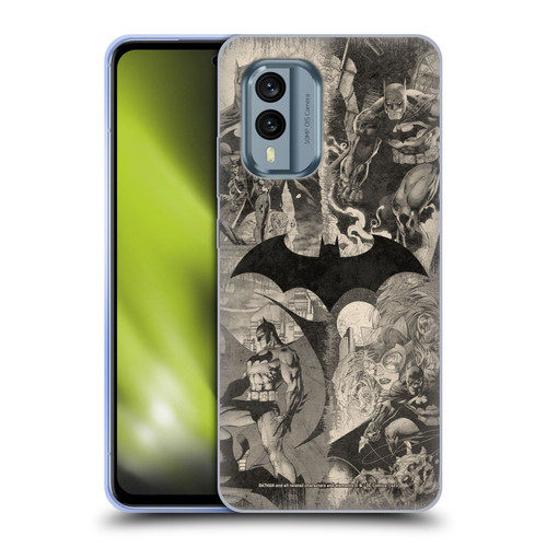 Batman DC Comics Hush Logo Collage Distressed Soft Gel Case for Nokia X30