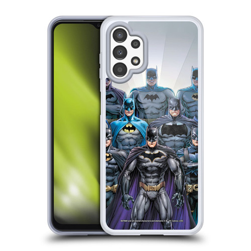 Batman DC Comics Iconic Comic Book Costumes Through The Years Soft Gel Case for Samsung Galaxy A13 (2022)