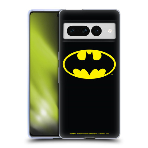 Batman DC Comics Logos Classic Soft Gel Case for Google Pixel 7 Pro