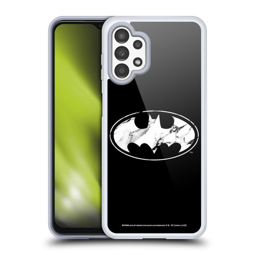 Batman DC Comics Logos Marble Soft Gel Case for Samsung Galaxy A13 (2022)
