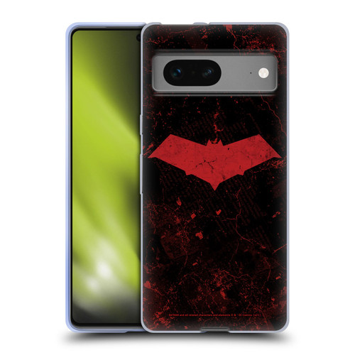 Batman DC Comics Red Hood Logo Grunge Soft Gel Case for Google Pixel 7