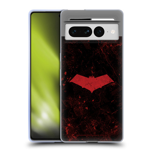 Batman DC Comics Red Hood Logo Grunge Soft Gel Case for Google Pixel 7 Pro