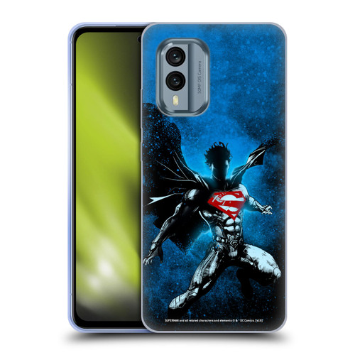 Superman DC Comics 80th Anniversary Splatter Soft Gel Case for Nokia X30