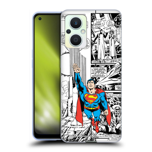 Superman DC Comics Comicbook Art Flight Soft Gel Case for OPPO Reno8 Lite