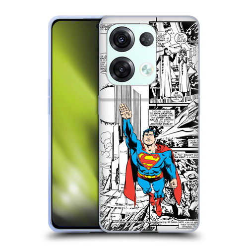 Superman DC Comics Comicbook Art Flight Soft Gel Case for OPPO Reno8 Pro