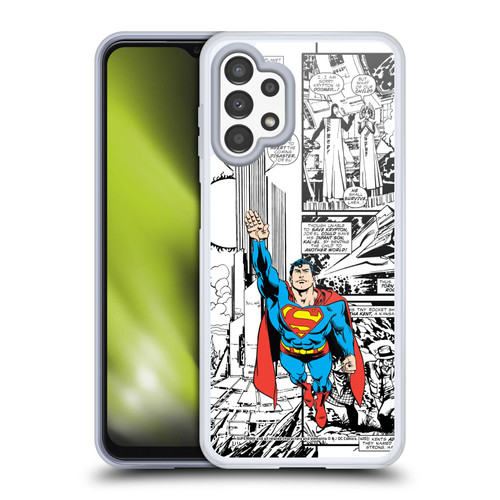 Superman DC Comics Comicbook Art Flight Soft Gel Case for Samsung Galaxy A13 (2022)