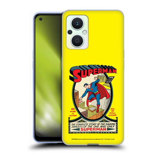 Superman DC Comics Famous Comic Book Covers Number 1 Soft Gel Case for OPPO Reno8 Lite