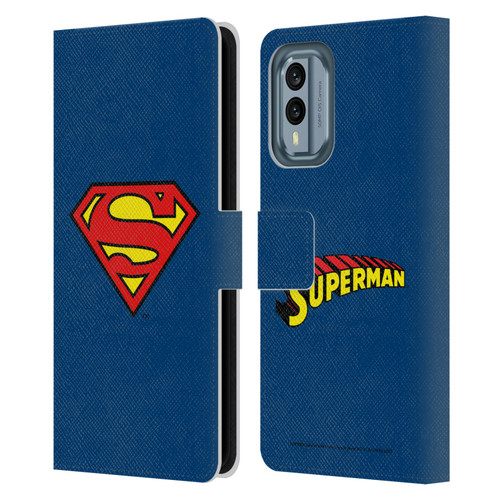 Superman DC Comics Logos Classic Leather Book Wallet Case Cover For Nokia X30