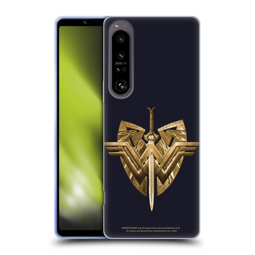 Wonder Woman Movie Logos Sword And Shield Soft Gel Case for Sony Xperia 1 IV