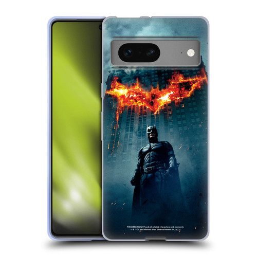 The Dark Knight Key Art Batman Poster Soft Gel Case for Google Pixel 7