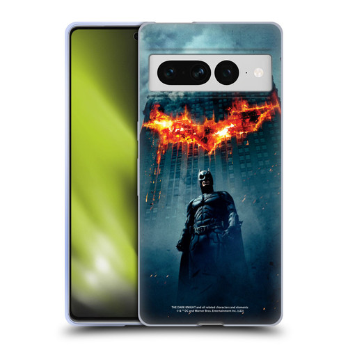 The Dark Knight Key Art Batman Poster Soft Gel Case for Google Pixel 7 Pro