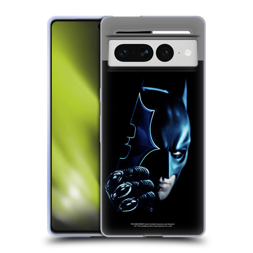 The Dark Knight Key Art Batman Batarang Soft Gel Case for Google Pixel 7 Pro