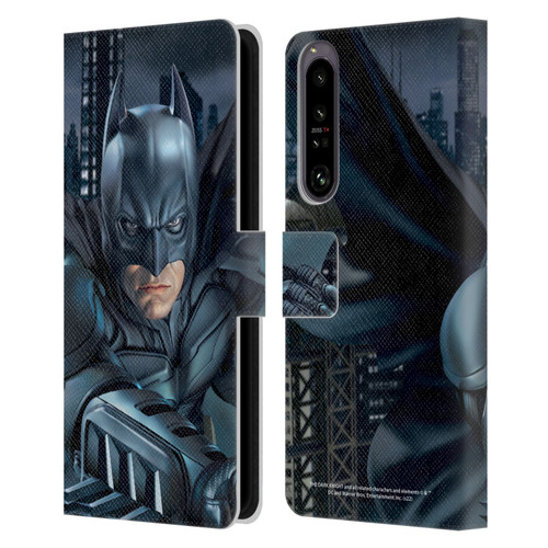 The Dark Knight Character Art Batman Leather Book Wallet Case Cover For Sony Xperia 1 IV