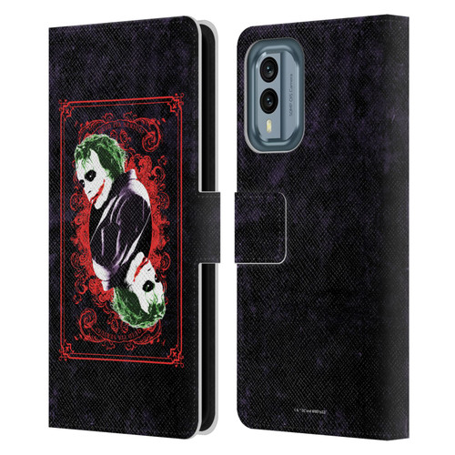 The Dark Knight Graphics Joker Card Leather Book Wallet Case Cover For Nokia X30