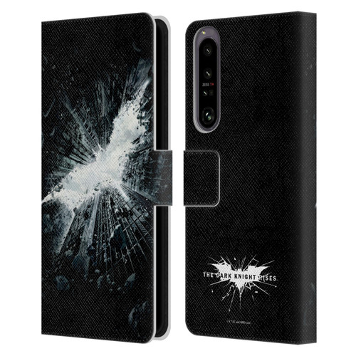 The Dark Knight Rises Logo Poster Leather Book Wallet Case Cover For Sony Xperia 1 IV