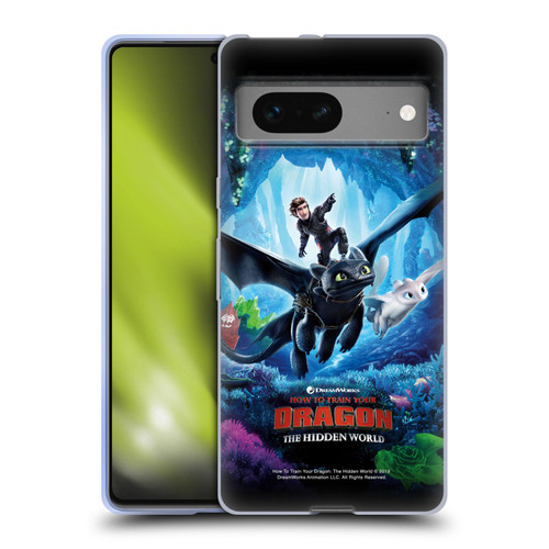 How To Train Your Dragon III The Hidden World Hiccup, Toothless & Light Fury 2 Soft Gel Case for Google Pixel 7
