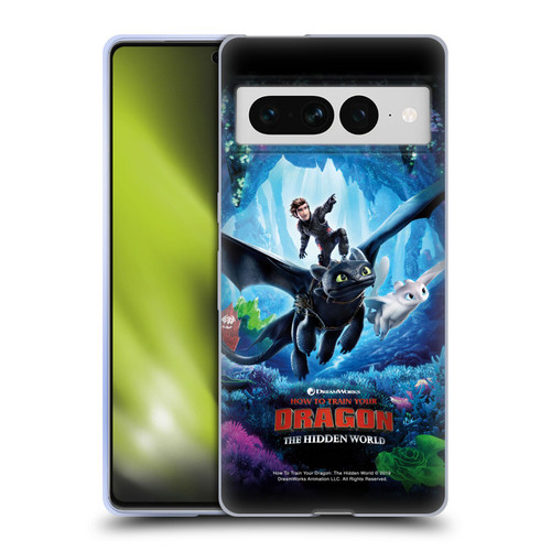 How To Train Your Dragon III The Hidden World Hiccup, Toothless & Light Fury 2 Soft Gel Case for Google Pixel 7 Pro