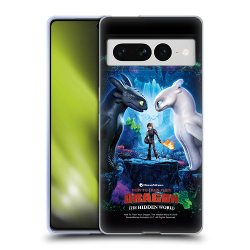 How To Train Your Dragon III The Hidden World Hiccup, Toothless & Light Fury Soft Gel Case for Google Pixel 7 Pro
